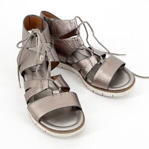 Sofft Womens Metallic Gladiator Lace Up Sandal Size 6 M